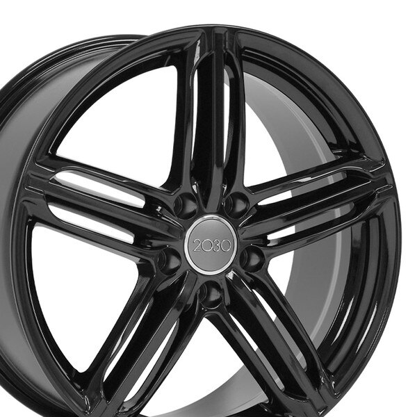 Audi Rims R6 Audi Wheels - RS6 Rims AU12 18x8 Black ET45 - Audi Rims