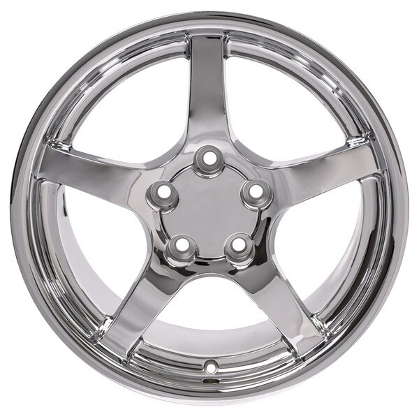 Corvette Wheels - CV05 Corvette C5 Wheels - Chrome 18 inch Corvette Rims DD