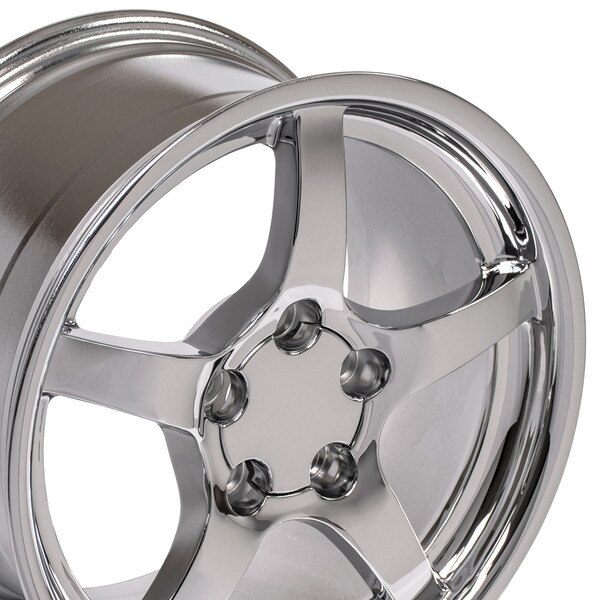Corvette Wheels - CV05 Corvette C5 Wheels - Chrome 18 inch Corvette Rims DD