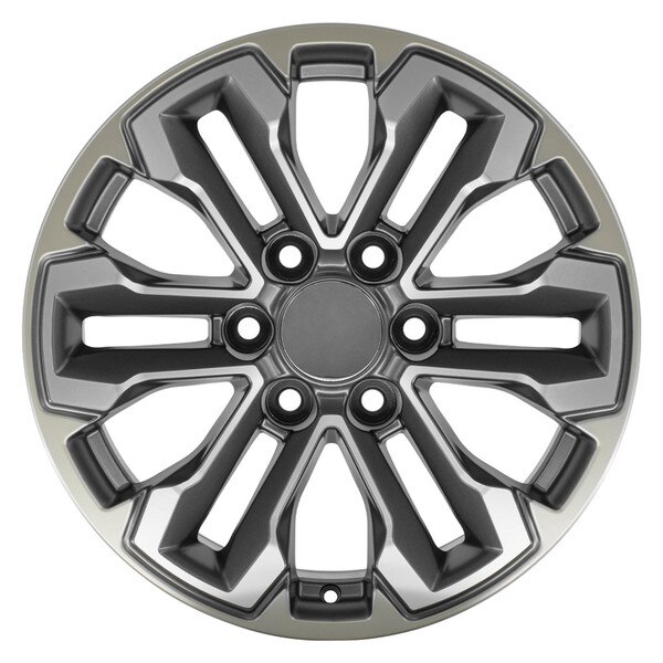 18-inch Satin Gunmetal Machined Face - Two Tone Rims fit Chevrolet ...