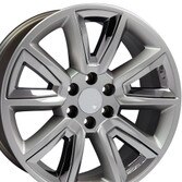 20 inch hyper black rims for Chevy Tahoe CV73-2p