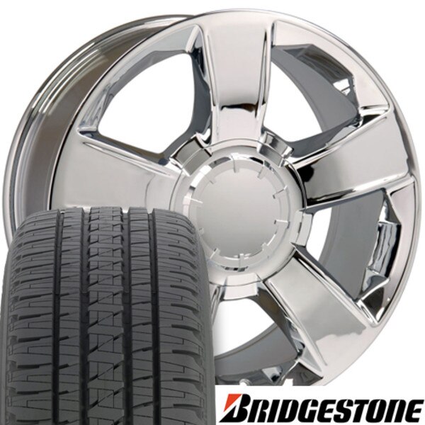 Chevy Rims and Tires CV79 20x8.5 - Chrome Tahoe Wheels and Tires ...