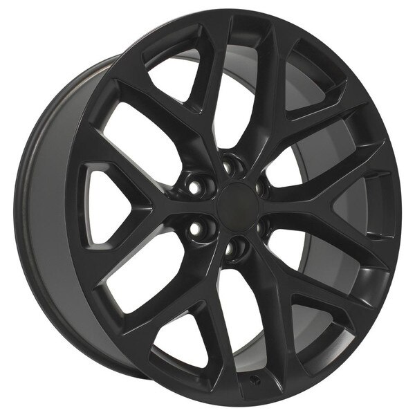 24-inch Satin Black Rims fit Chevrolet Silverado - CV98 24x10 Replica ...