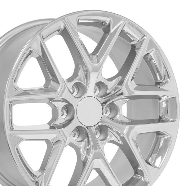 20-inch Chrome Rims fit Chevrolet Silverado 1500 CV62 20x9 Replica ...