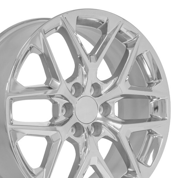 22-inch Chrome Rims fit Chevrolet Silverado 1500 CV62 22x9 Replica ...