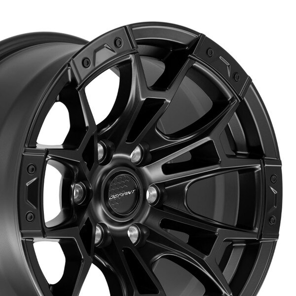 17-inch Satin Black Rims fit Ford F-150 DF04 17x9 Defiant Wheels SET