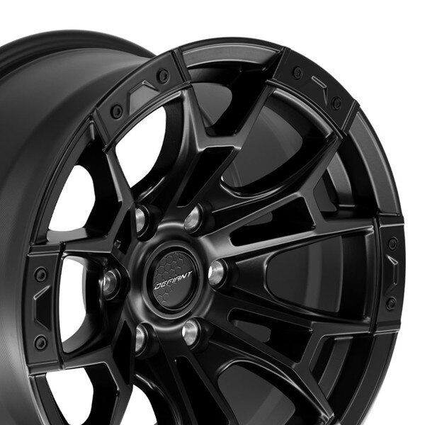 17-inch Satin Black Rims fit Ford F-150 DF04 17x9 Defiant Wheels SET
