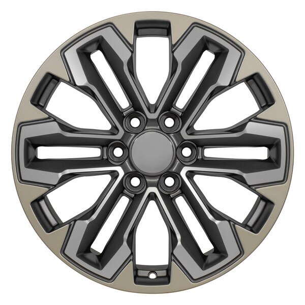 20-inch Satin Gunmetal Machined Face Two Tone Rims fit Chevrolet ...