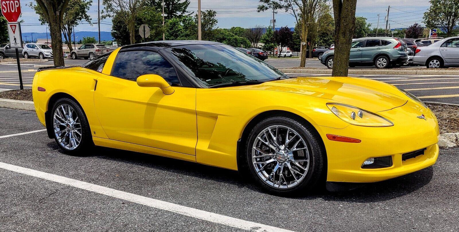 SET 18x8.5 & 19x10 Chrome 5633 Wheels Fit Base C6 Corvette - C7 Z06 Style - Picture 8 of 12